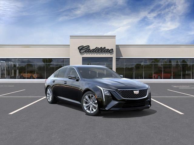 2026 Cadillac CT5 4dr Sdn Premium Luxury in Black Raven — front three-quarter view