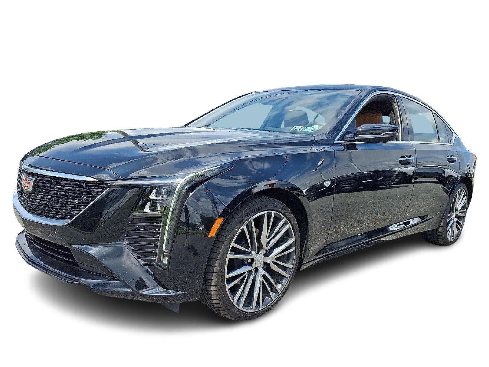2026 Cadillac CT5 4dr Sdn Premium Luxury in Black Raven — front three-quarter view
