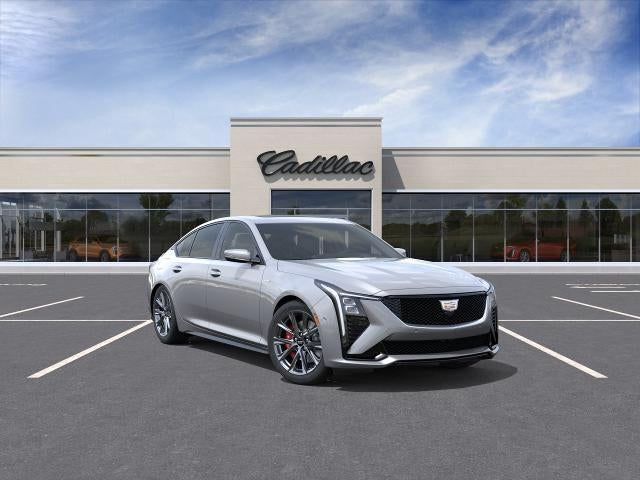 2026 Cadillac CT5-V 4dr Sdn in Argent Silver Metallic — front three-quarter view