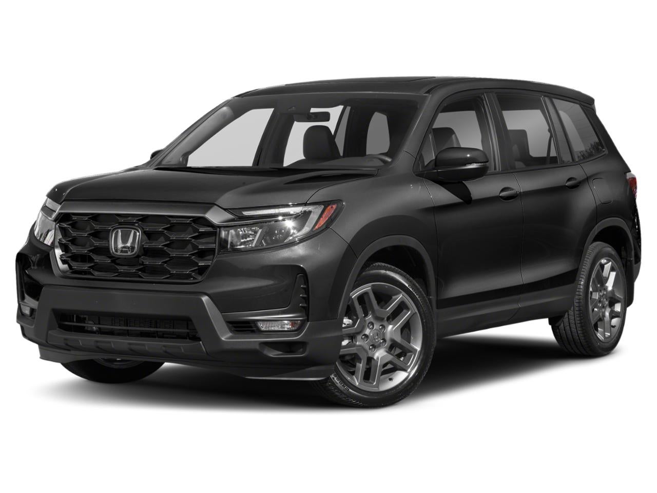 2023 Honda Passport EX-L AWD in Crystal Black Pearl — front three-quarter view