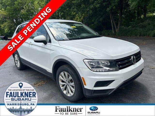 2018 Volkswagen Tiguan 2.0T S 4MOTION in Pure White — front three-quarter view