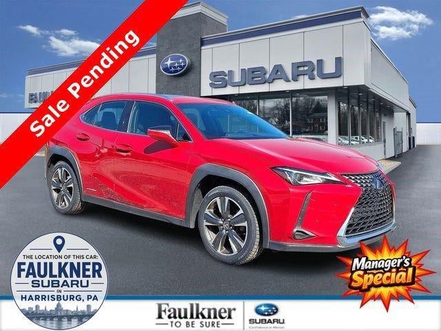 2019 Lexus UX 250h AWD in Redline — front three-quarter view