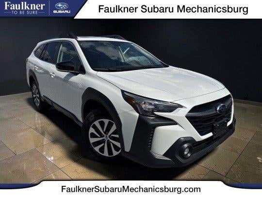 2024 Subaru Outback Premium AWD in Crystal White Pearl — front three-quarter view