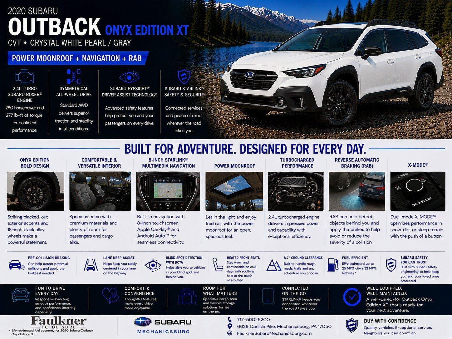 2020 Subaru Outback — side profile view