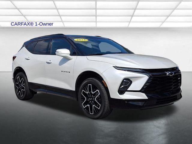 2024 Chevrolet Blazer RS AWD in Iridescent Pearl Tricoat — front three-quarter view