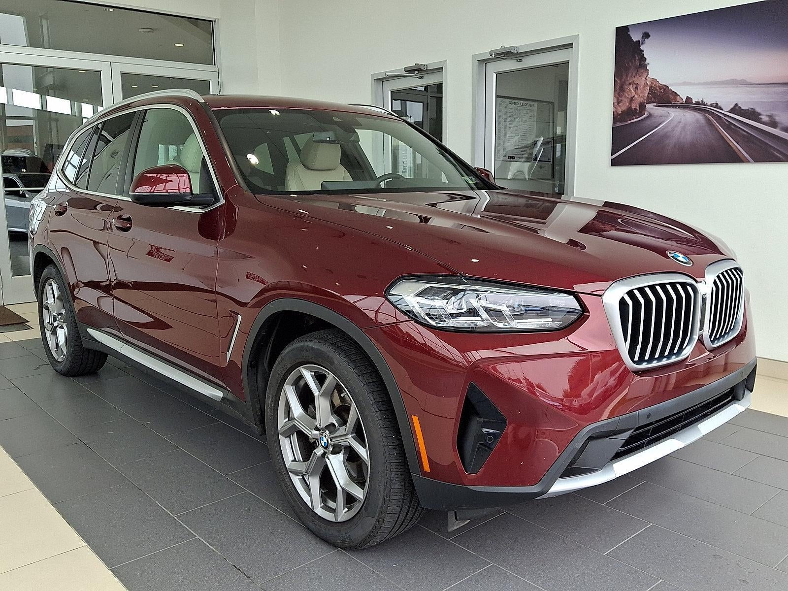 2023 BMW X3 xDrive30i Sports Activity Vehicle in Aventurin Red Metallic — front three-quarter view
