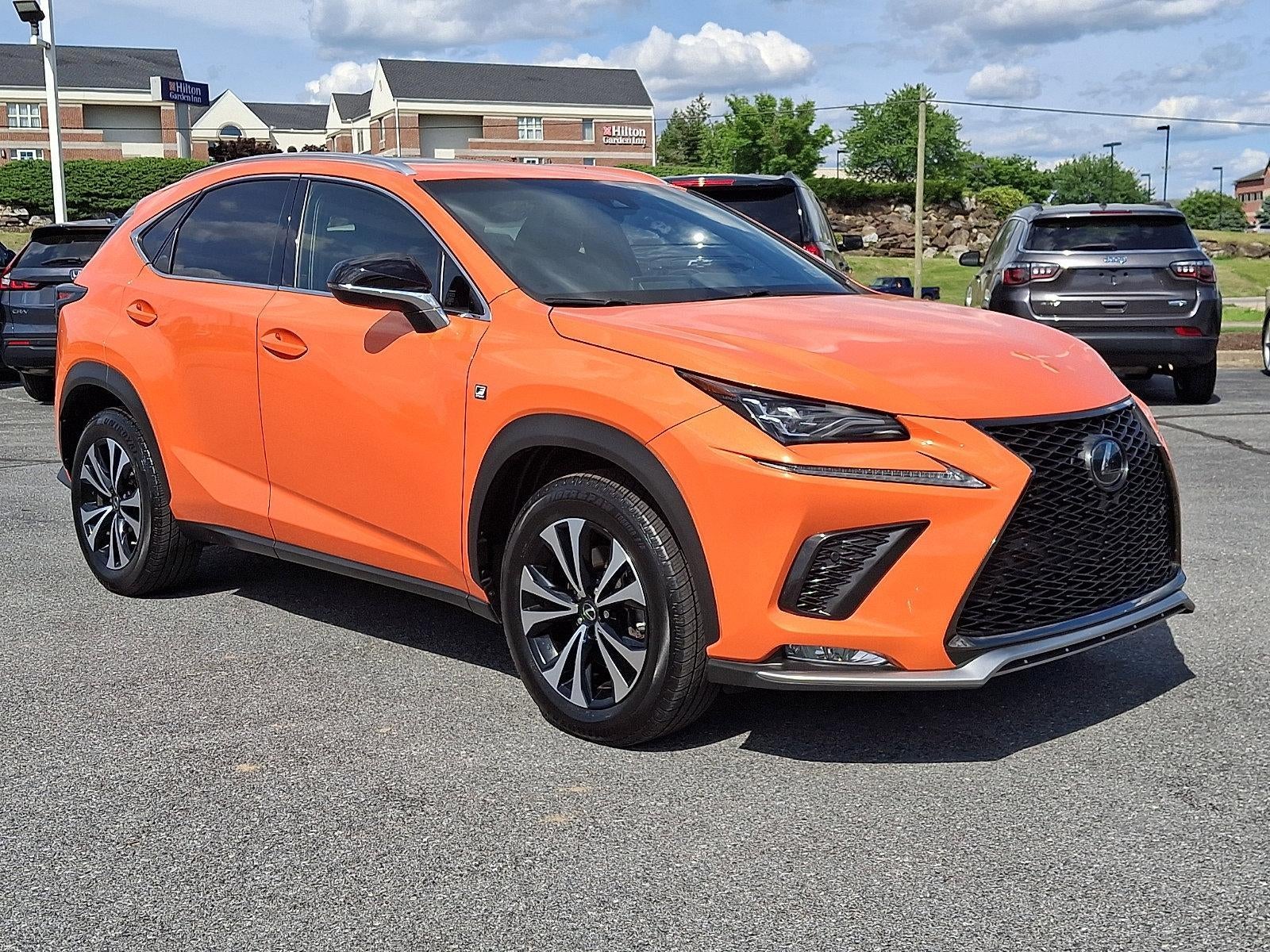 2018 Lexus NX 300 F Sport AWD in Molten Pearl — front three-quarter view