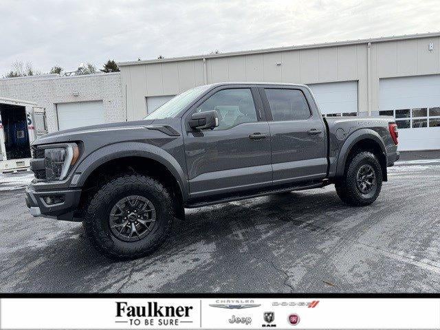 2021 Ford F-150 Raptor 4WD SuperCrew 5.5' Box in Lead Foot — front three-quarter view