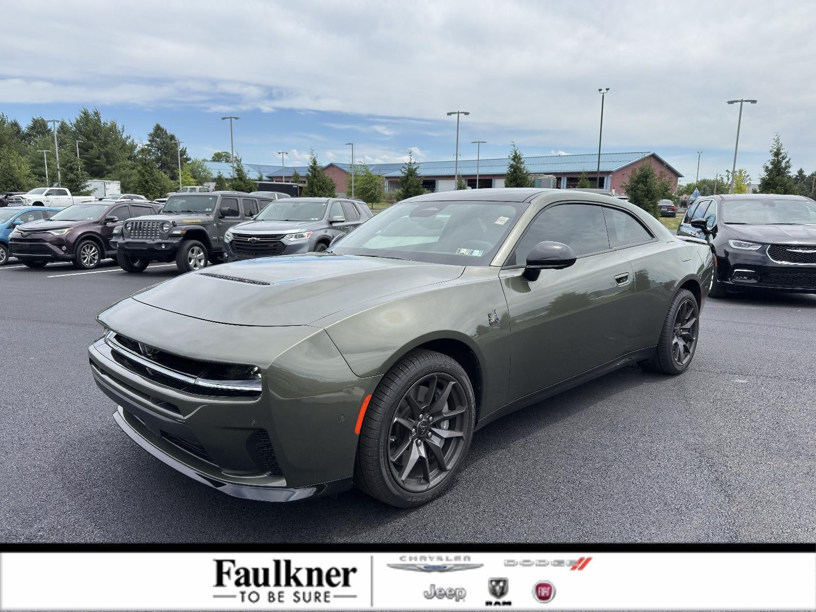 2026 Dodge Charger Scat Pack Plus 2-Door AWD in Green Machine — front three-quarter view