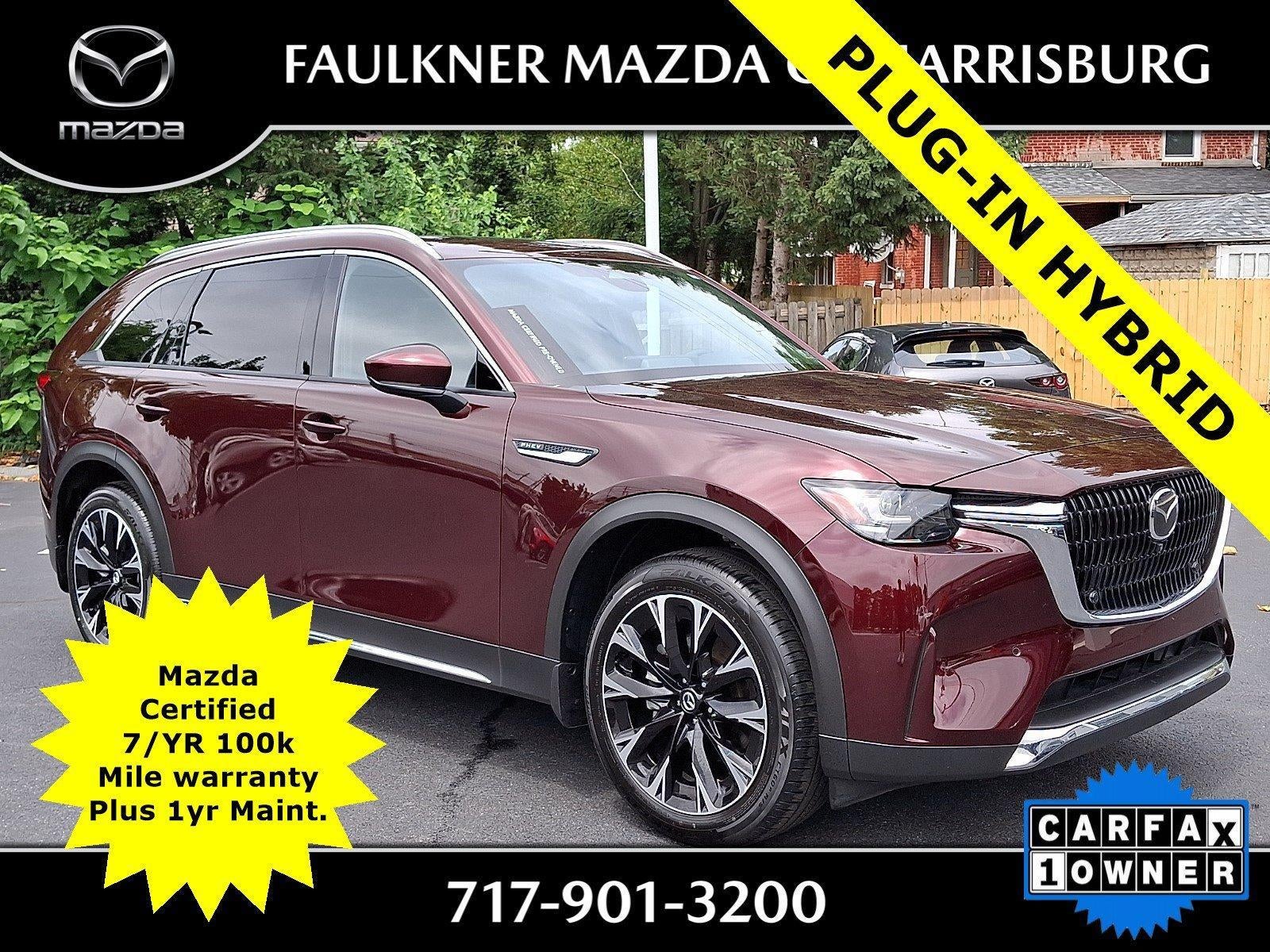 2025 Mazda Mazda CX-90 PHEV Premium Plus Package AWD in Artisan Red Premium — front three-quarter view