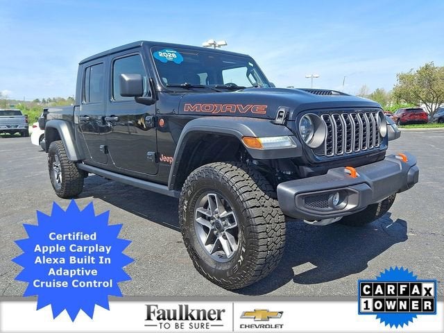 2026 Jeep Gladiator Mojave in Black Clearcoat — front three-quarter view