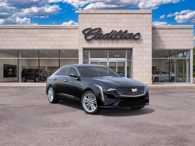 2026 Cadillac CT4 Premium Luxury in Black Raven — front three-quarter view