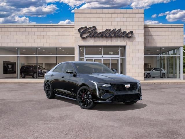 2026 Cadillac CT4-V Base in Black Raven — front three-quarter view