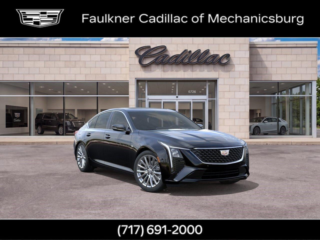 2026 Cadillac CT5 Premium Luxury in Black Raven — front three-quarter view