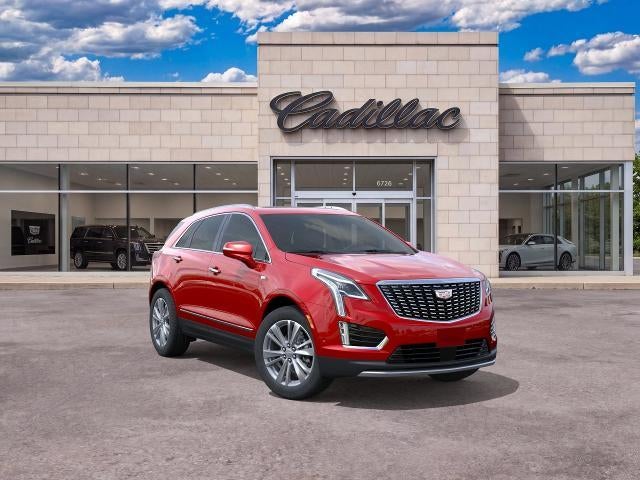 2026 Cadillac XT5 Premium Luxury in Radiant Red Tintcoat — front three-quarter view