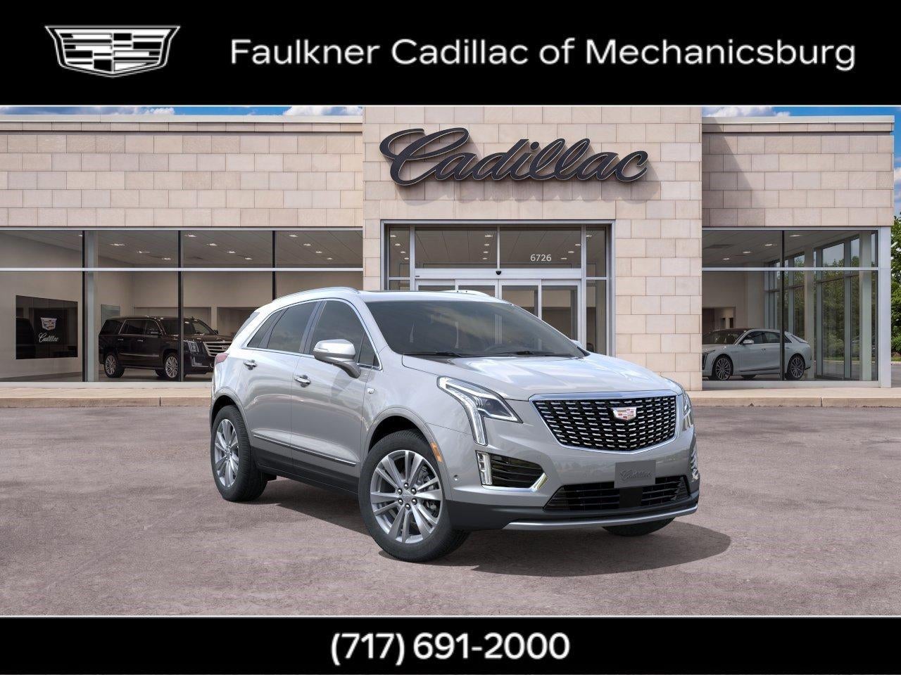 2026 Cadillac XT5 Premium Luxury in Argent Silver Metallic — front three-quarter view
