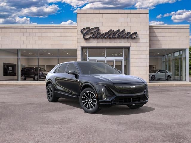 2026 Cadillac LYRIQ Sport in Stellar Black Metallic — front three-quarter view