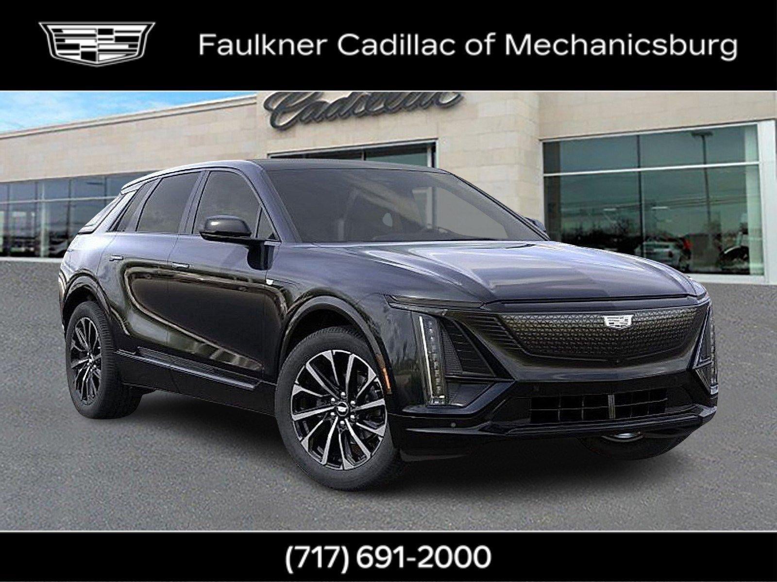 2026 Cadillac LYRIQ Sport in Stellar Black Metallic — front three-quarter view