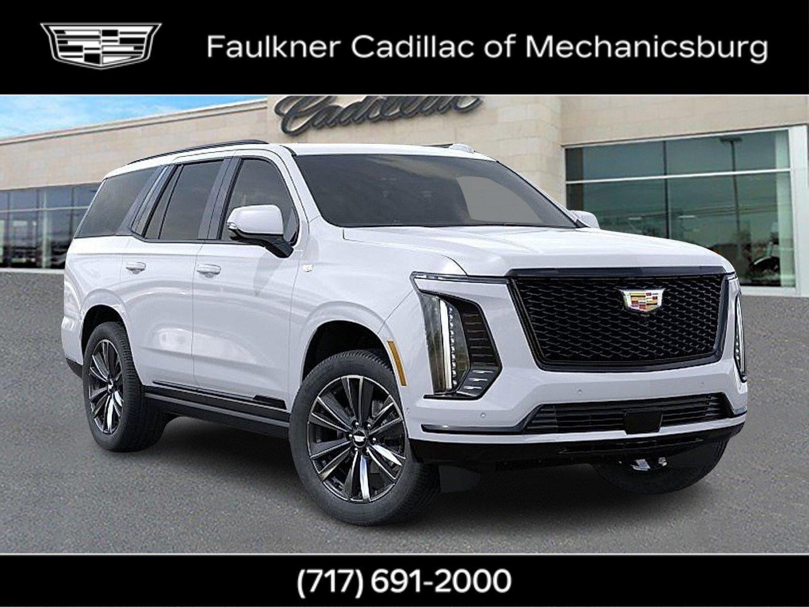 2026 Cadillac Escalade Sport in Vibrant White Tricoat — front three-quarter view