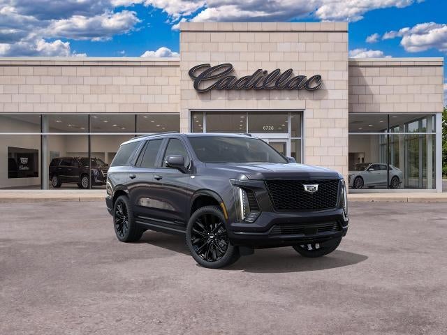 2026 Cadillac Escalade Platinum Sport in Galactic Gray Metallic — front three-quarter view