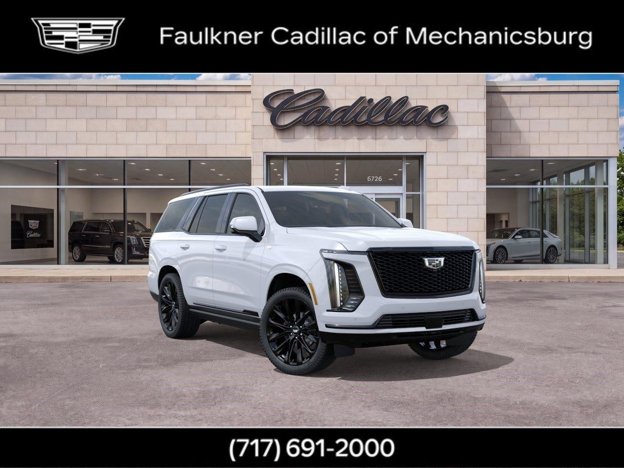 2026 Cadillac Escalade Platinum Sport in Vibrant White Tricoat — front three-quarter view
