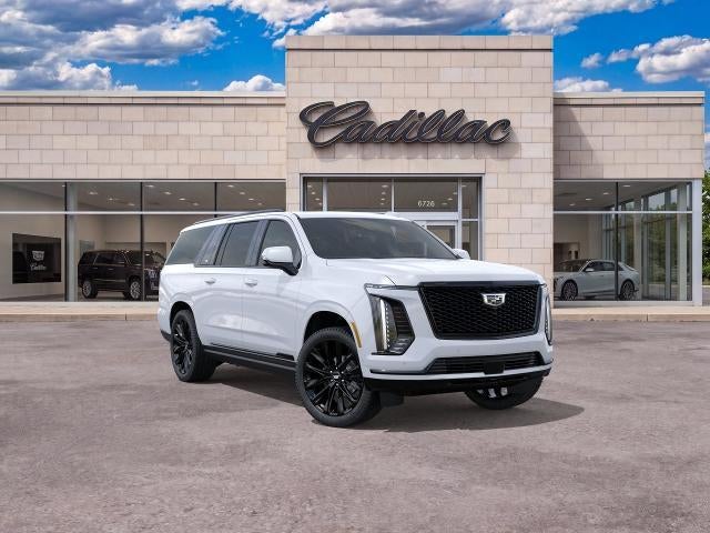 2026 Cadillac Escalade ESV Platinum Sport in Vibrant White Tricoat — front three-quarter view