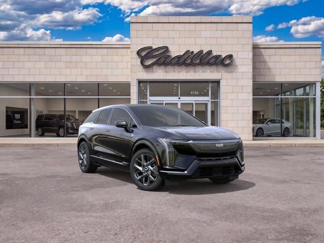 2027 Cadillac OPTIQ Luxury in Black Raven — front three-quarter view